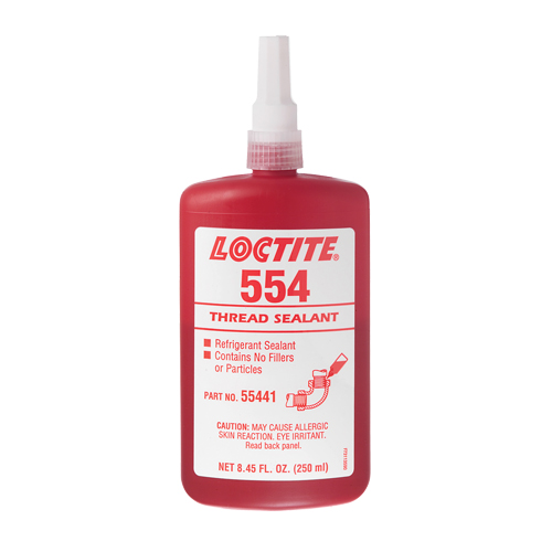 Loctite 231643 Produit d'&eacute;tanch&eacute;it&eacute; pour raccords filet&eacute;s 554, Bouteille, 10 ml, -53,89° C - 148,89° C/-65°F - 300°F