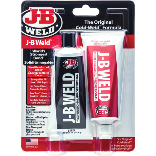 J-B Weld 8281CAN Epoxy, Two-Part, Tube, 10 oz., Grey