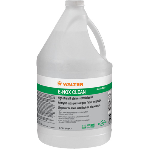 Walter Technologies Pour Surface 53G305 Nettoyant pour acier inoxydable E-Nox Clean, 3,78 L, Cruche