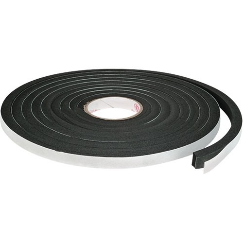  AG891 Single-Sided Foam Tape, 3 m (10') L x 3/8" W, 250 mils, Rubber