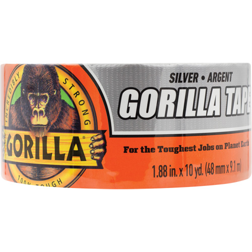 Gorilla 105463 Ruban &agrave; conduits, 17 mils, Argent, 48 mm (2") x 9,14 m (30')