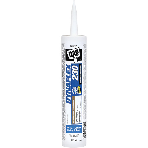 DAP 7079874084 Dynaflex 230&reg; Premium Elastomeric Sealant, 300 ml, Cartridge, White