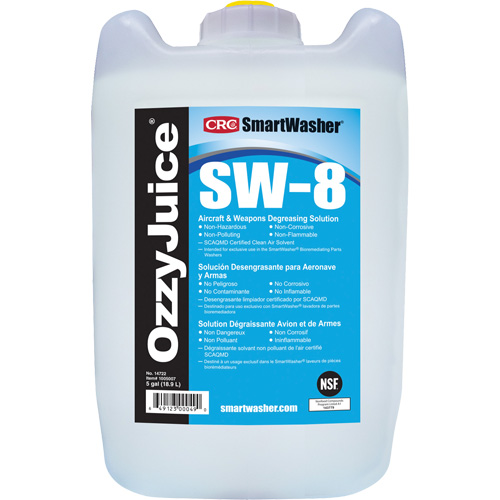 CRC Canada 1005007 SmartWasher&reg; Ozzyjuice&reg; SW-8 Aircraft & Weapons Degreasing Solution, Jug