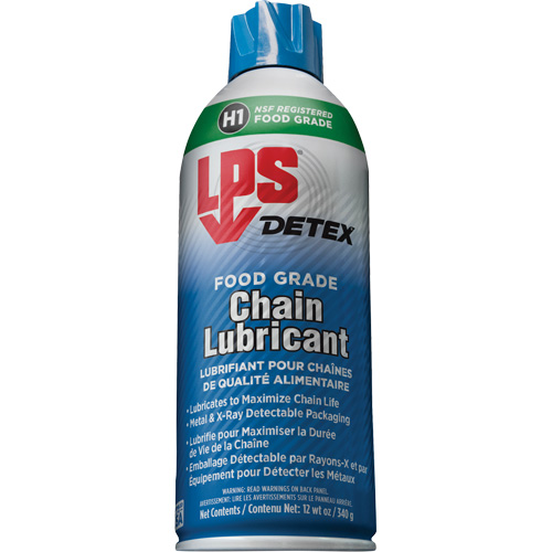 LPS C06016 Lubrifiant pour chaîne de qualit&eacute; alimentaire Detex, 12 oz/340 g/430 ml, Canette a&eacute;rosol