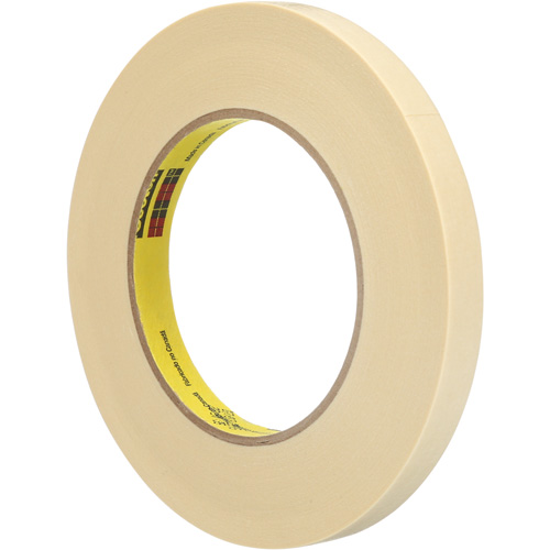 3M 232-12X55 Scotch&reg; High-Performance Masking Tape 232, 12 mm (1/2") x 55 m (180'), Tan