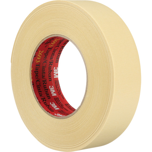 3M 2693-36X55 Scotch&reg; High-Performance Masking Tape 2693, 36 mm (1-1/2") x 55 m (180'), Tan