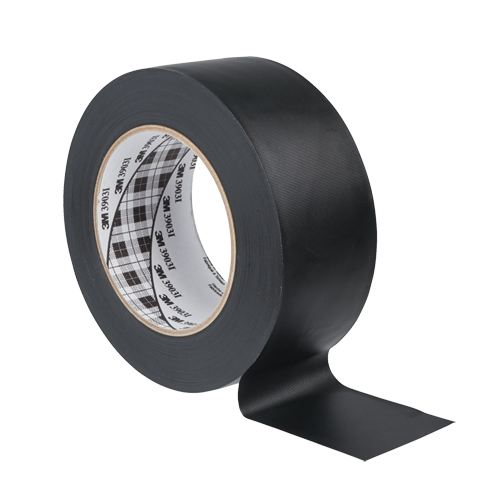3M 3903-49X50-BLK 3903 Vinyl Duct Tape, 1245 mm (49") W x 46 m (151') L, 6.5 mils, Black