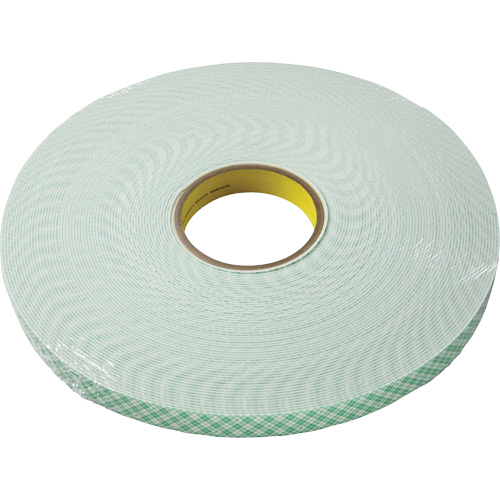 3M 4026-9X33 Ruban double face en mousse d'ur&eacute;thane, 33 m (108') lo x 9,5 mm (3/8") la, 60 mils, Ur&eacute;thane
