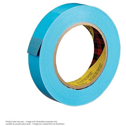 3M 8898-12X55-BLU Scotch&reg; Strapping Tape, 4.6 mils Thick, 12 mm (1/2") x 55 m (180') 