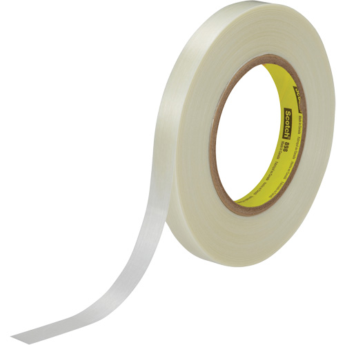 3M 898-9X55 Ruban renforc&eacute; de filaments Scotch, &eacute;paisseur 6,6 mils, 9 mm (0,35") x 55 m (180') 