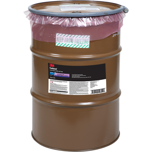 3M 2000NF-50GAL-ORG Colle contact Fastbond, Baril, 50 gal., Ambr&eacute;e
