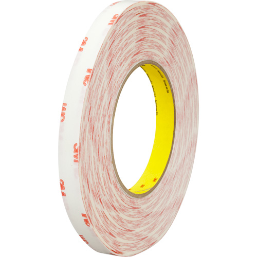 3M 9456-1X72 Double-Coated Tissue Tape 9456, 25.4 mm (1") x 66 m (216'), Clear