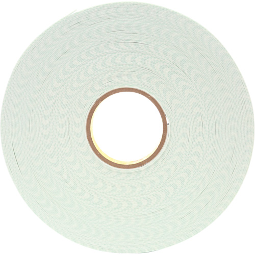 3M 4016-1X36 Double-Coated Urethane Foam Tape, 33 m (108') L x 25.4 mm (1") W, 62.5 mils, Urethane