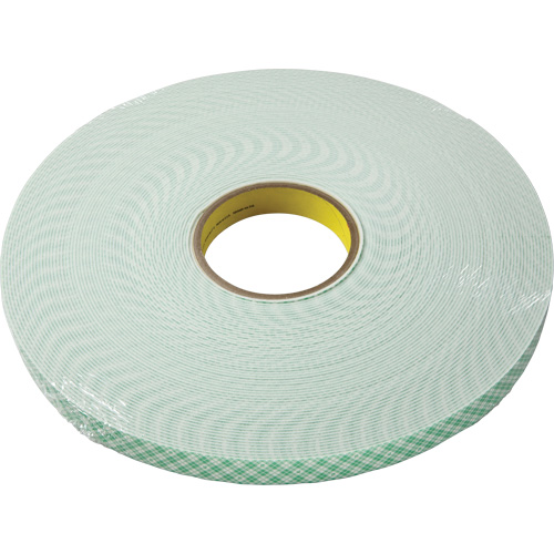 3M 4026-3/4X36 Ruban double face en mousse, 33 m (108') lo x 18 mm (3/4") la, 62,5 mils, Ur&eacute;thane