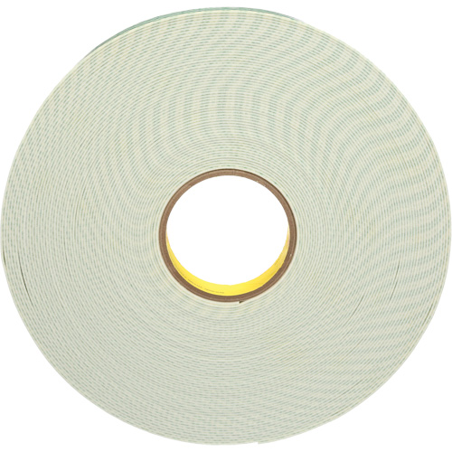 3M 4026-1X36 Double-Coated Foam Tape, 33 m (108') L x 25.4 mm (1") W, 62 mils, Urethane
