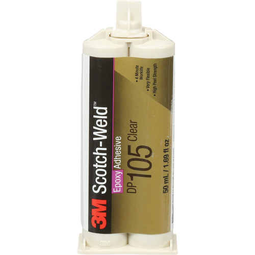 3M DP105-CL 48.5ML Scotch-Weld Adhesive, 1.7 fl. oz., Cartridge, Two-Part, Translucent
