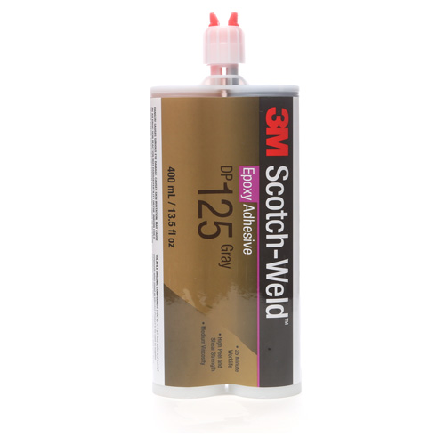 3M DP125-400ML-GRY Adh&eacute;sif Scotch-Weld, 400 ml, Cartouche, Deux composants, Gris