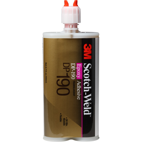 3M DP190-200ML-CLR Scotch-Weld Adhesive, 200 ml, Cartridge, Two-Part, Translucent