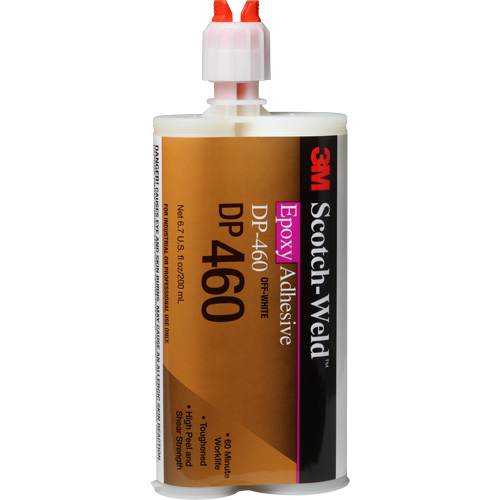 3M DP460-200ML-WHT Adh&eacute;sif Scotch-Weld, 200 ml, Cartouche, Deux composants, Blanc cass&eacute;
