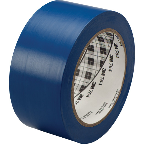 3M 764-1X36-BLU 764 General-Purpose Vinyl Tape, 25.4 mm (1") W x 32.9 m (108') L, 5 mils, Blue