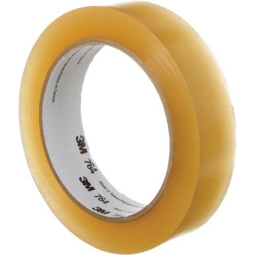 3M 764-1X36-CLR 764 General-Purpose Vinyl Tape, 25.4 mm (1") W x 32.9 m (108') L, 5 mils, Clear