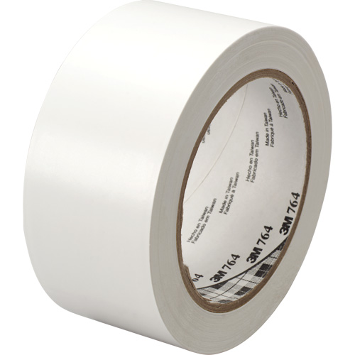 3M 764-1X36-WHT 764 General-Purpose Vinyl Tape, 25.4 mm (1") W x 32.9 m (108') L, 5 mils, White