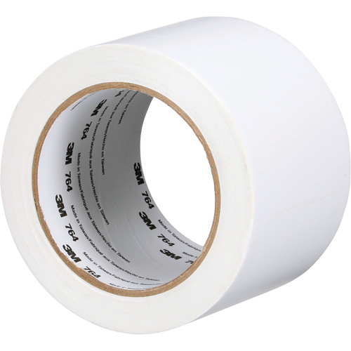 3M 764-3X36-WHT 764 General-Purpose Vinyl Tape, 76 mm (3") W x 32.9 m (108') L, 5 mils, White