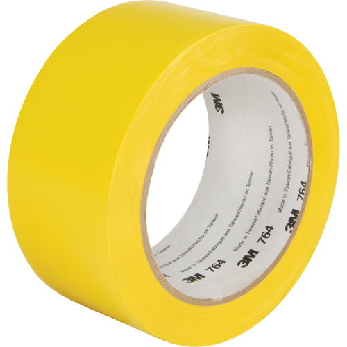 3M 764-2X36-YLW Ruban en vinyle pour travaux g&eacute;n&eacute;raux 764, 50,8 mm (2") la x 32,9 m (108') lo, 5 mils, Jaune