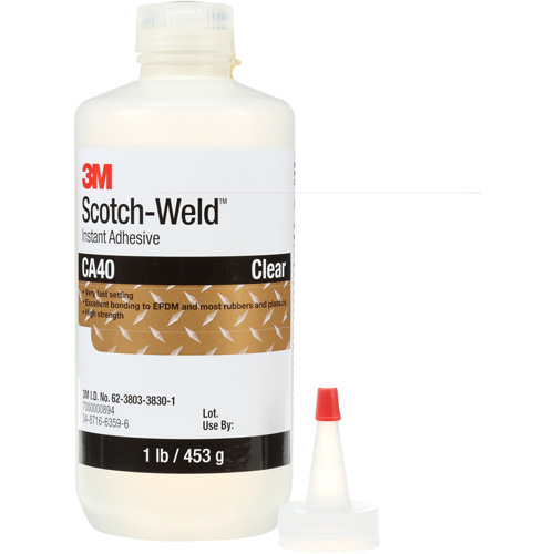 3M CA40-1LB Adh&eacute;sif instantan&eacute; CA5 Scotch-Weld, Transparent, Bouteille, 1 lb