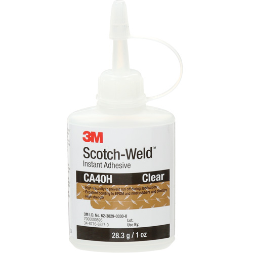 3M CA40H-1OZ Adh&eacute;sif instantan&eacute;, 1 oz, Bouteille, Transparent