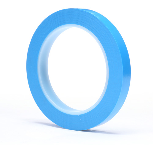 3M 4737S-1/2X36 Ruban &agrave; ligne fine haute temp&eacute;rature Scotch 4737S, 12 mm (1/2") x 33 m (108'), Bleu