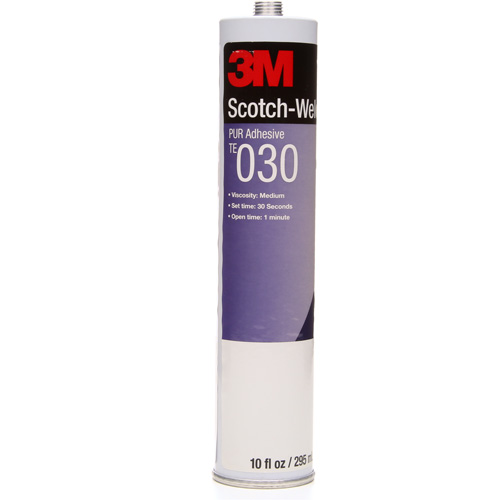 3M TE030-CART Adh&eacute;sif PUR Scotch-Weld, 10 oz, Cartouche, Transparent