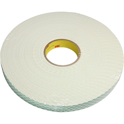 3M 4116-1X36 Foam Tape, 33 m (108') L x 25.4 mm (1") W, 1.5 mils, Urethane