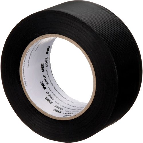 3M 3903-2X50-BLK 3903 Vinyl Duct Tape, 48 mm (2") W x 45 m (148') L, 6.5 mils, Black