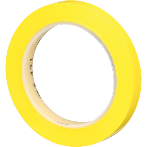 3M 471-1/2X36-YLW-IW Ruban en vinyle 471, 12 mm (1/2") la x 32,9 m (108') lo, 5,2 mils, Jaune