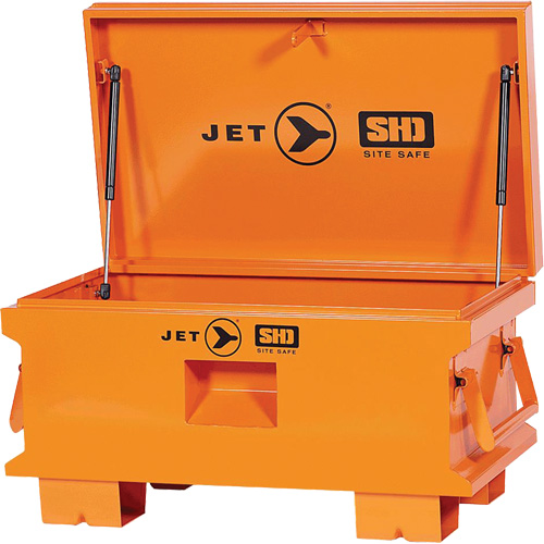 JET 842480 JSB-3219 Super Heavy-Duty Jobsite Tool Storage Box, 32-1/8" x 19" x 17-1/2", Steel, Orange