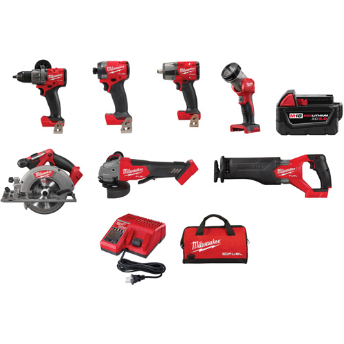 Milwaukee 3697-27 Jeu combiné M18 Fuel, Lithium-ion, 18 V