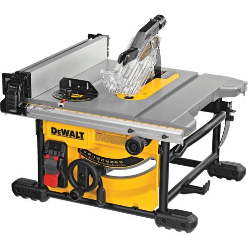 DEWALT DWE7485 Compact Jobsite Table Saw, 120 V, 15 A, 5800 RPM