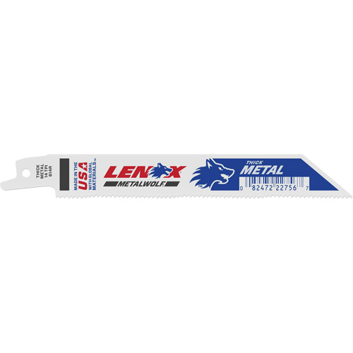 Lenox 22756OSB614R Lenox&reg; Reciprocating Saw Blade, Bi-Metal, 14 TPI, 6" L x 3/4" W