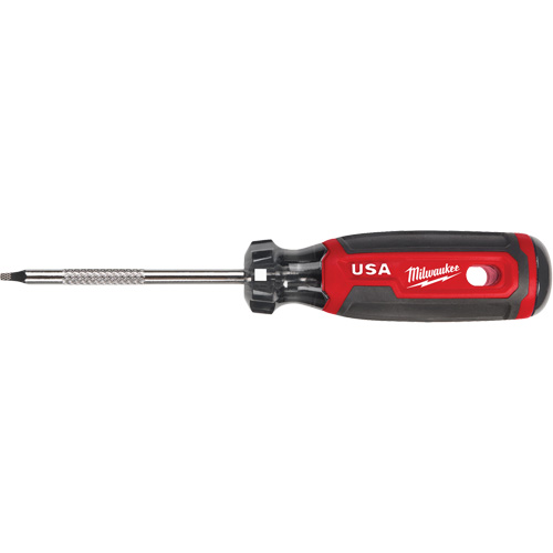 Milwaukee MT217 Square Screwdriver, #1 Tip, Round, 170 mm L, Cushion Grip Handle