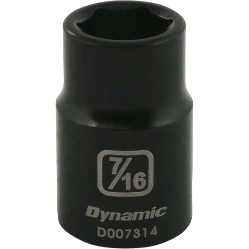 Gray Tools D007314 SAE Socket, Impact, 7/16", 3/4" Drive, 6 Points