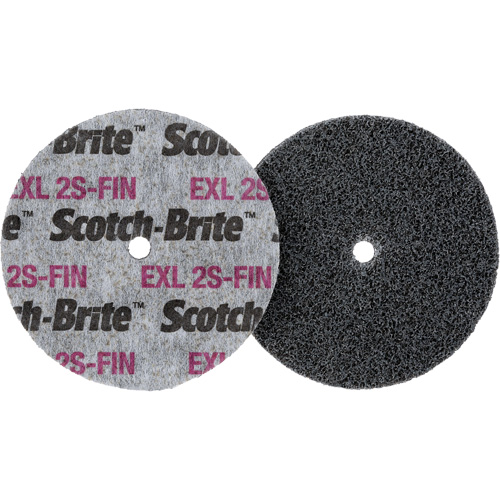 3M SB13717 Meule homog&egrave;ne Scotch-Brite EXL, 3" x 1/2", Arbre de 1/4"