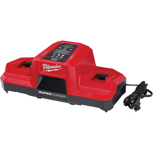 Milwaukee 48-59-1815 M18 Dual Bay Simultaneous Super Charger, 18 V, Lithium-Ion