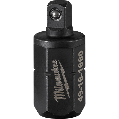 Milwaukee 49-16-1660 Adaptateur d'enclume pour rochet polygonal Insider, Douille 1/4", 0,55" lo, Sph&eacute;rique