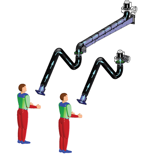 Lev-Co P-007 Bras d'extraction de fum&eacute;e