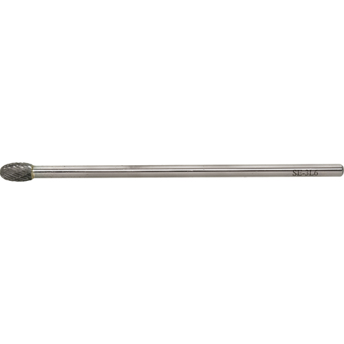 Clarkson Osborn SC90612 Solid Carbide Burr, SE-5L6, 1/2" Dia., 1/4" Shank, 7/8" Depth of Cut