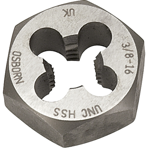 Clarkson Osborn TA81024 Hexagonal Rethreading Die, 2-3/4" Dia., 1-1/2"-6 Thread, High Speed Steel