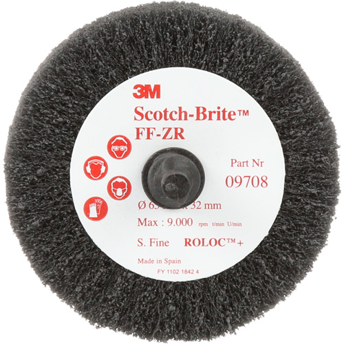 3M AB03053 Brosse &agrave; lamelles pour la coupe et le polissage Scotch-Brite, Oxyde d'aluminium, Grain Fin, 2-1/2" x 1-1/4" x 1/4"