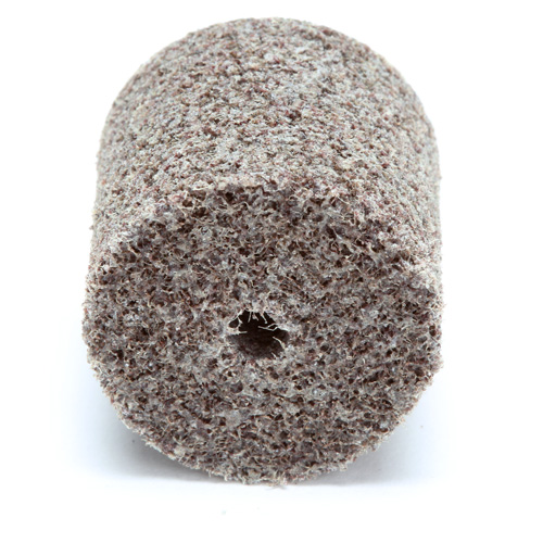 3M SB69203 Meule d'abrasion et de polissage unitaris&eacute;e Scotch-Brite, 1" x 1", Arbre de 3/16"-7, Grain de Moyen, Oxyde d'aluminium