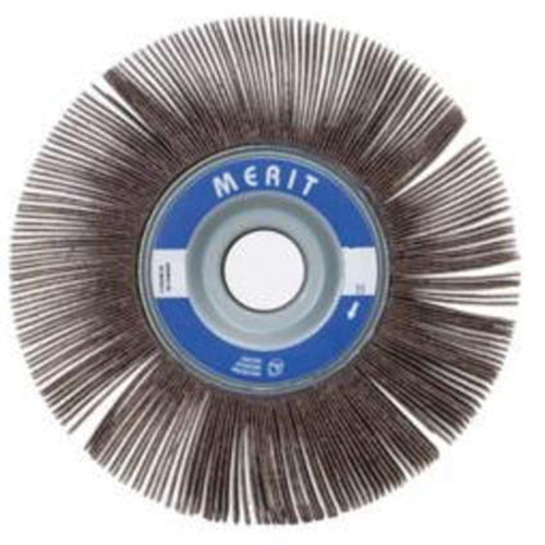 Merit 08834120035 Flap Wheel, Aluminum Oxide, 120 Grit, 14" x 3" x 1-3/4"